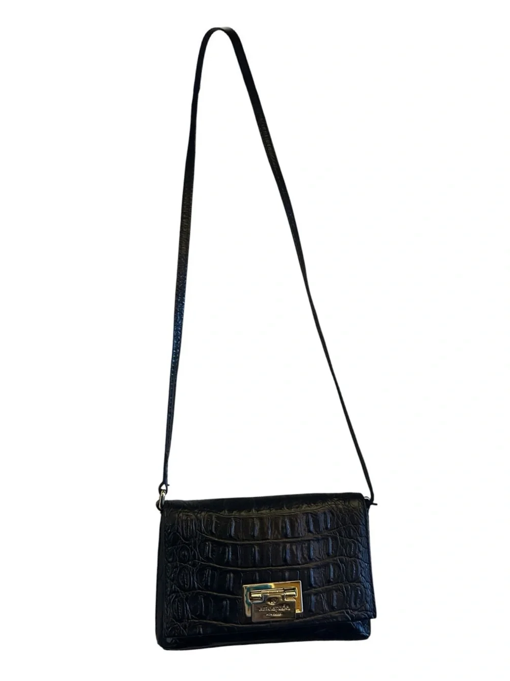 Kate Spade New York Rialto Place Sally Crocodile-Embossed Leather Crossbody Bag